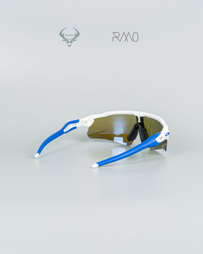 gafas Radar EV AAA blanco azul 1 lente Uv400