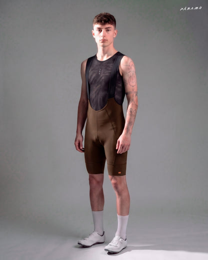Pantaloneta bib EPIC PRO 2.0 Marron ciclismo hombre 9+ horas