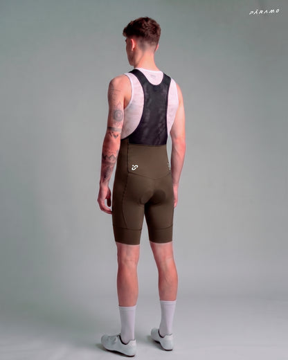 Pantaloneta bib EPIC PRO 2.0 Marron ciclismo hombre 9+ horas