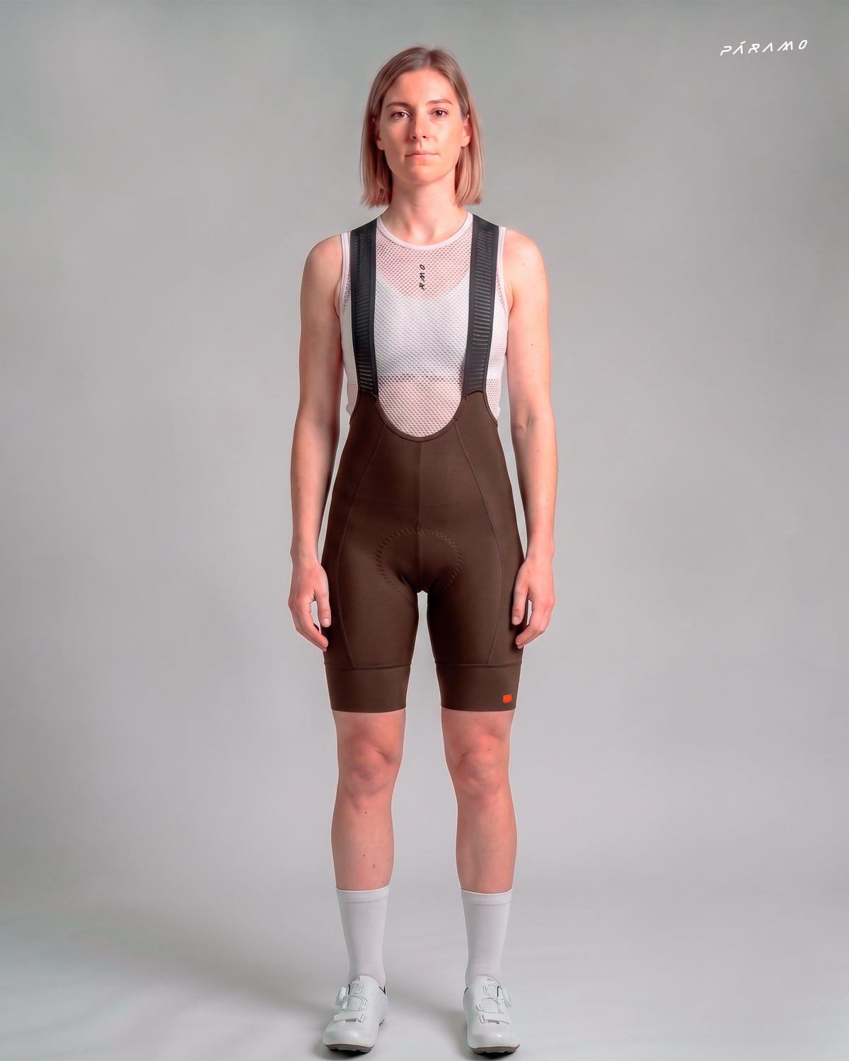 Pantaloneta bib EPIC PRO 2.0 Mujer Marron ciclismo 9+ horas