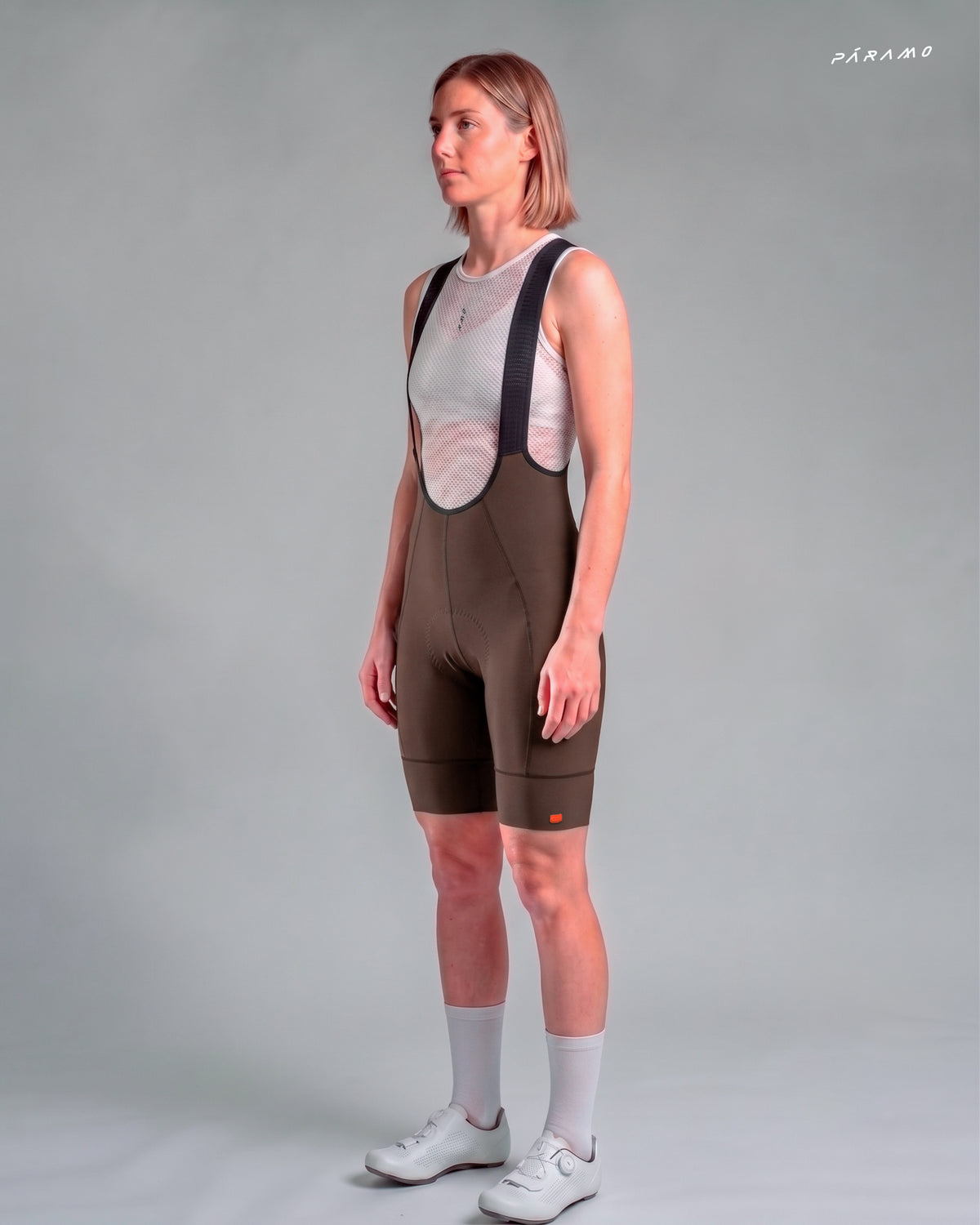 Pantaloneta bib EPIC PRO 2.0 Mujer Marron ciclismo 9+ horas