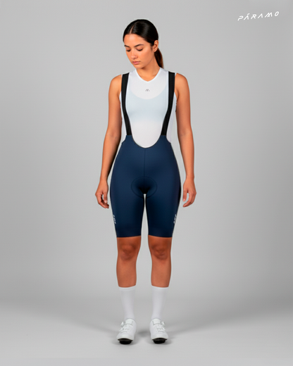 Pantaloneta Mujer QR bib short azul navy ciclismo 2.0