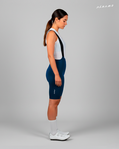 Pantaloneta Mujer QR bib short azul navy ciclismo 2.0