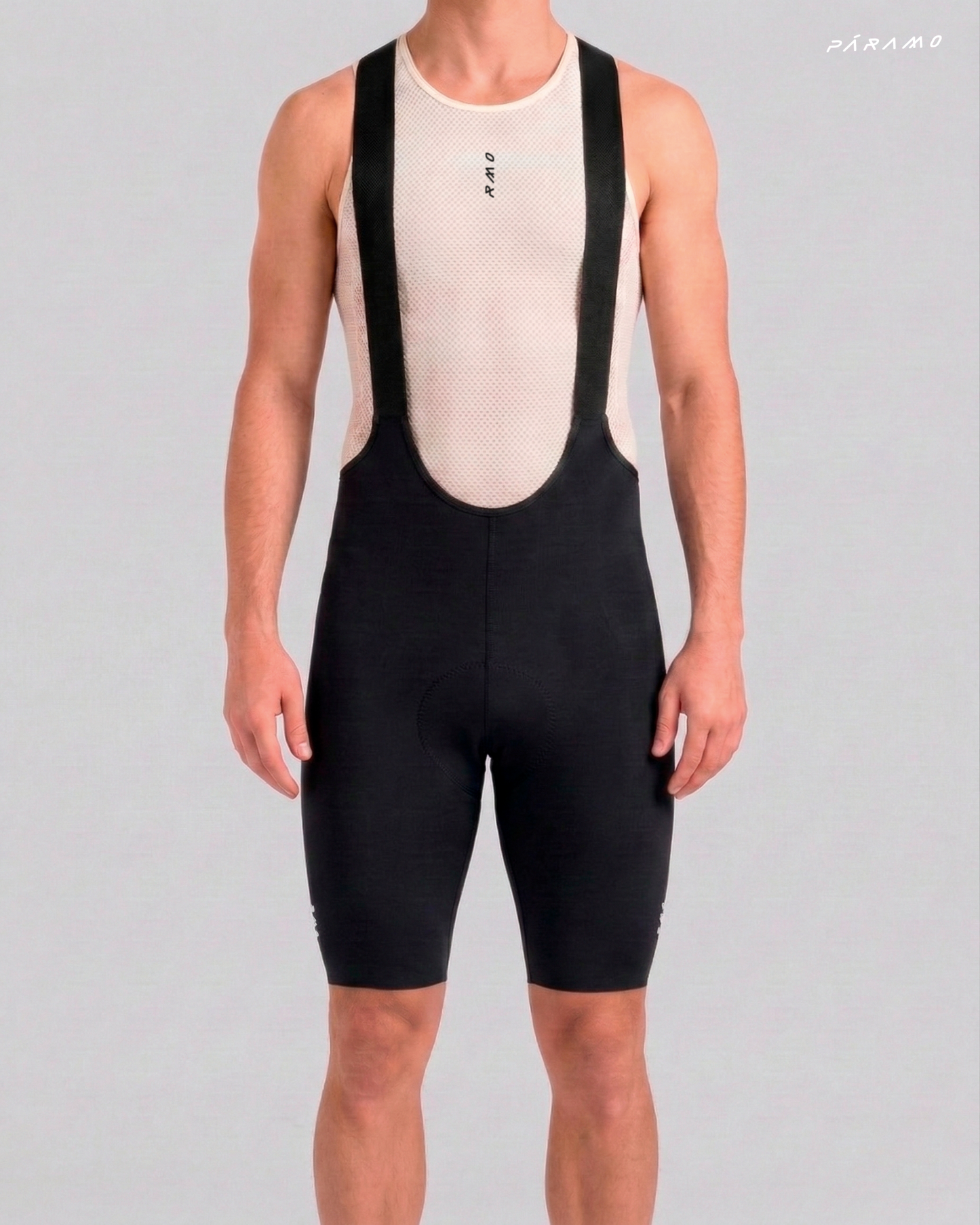 Pantaloneta bib short ZERO 2.0 negra ciclismo hombre 8 horas sin costuras