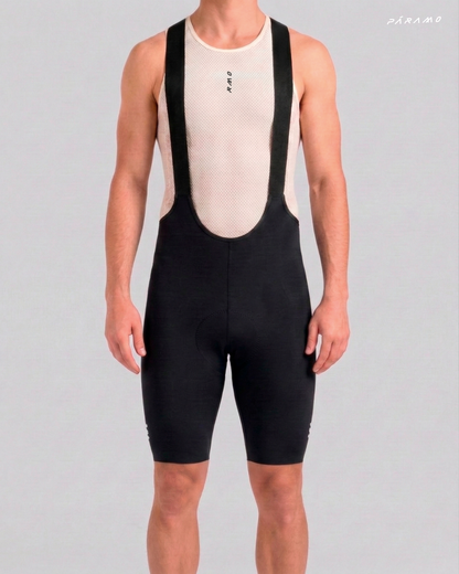Pantaloneta bib short ZERO 2.0 negra ciclismo hombre 8 horas sin costuras