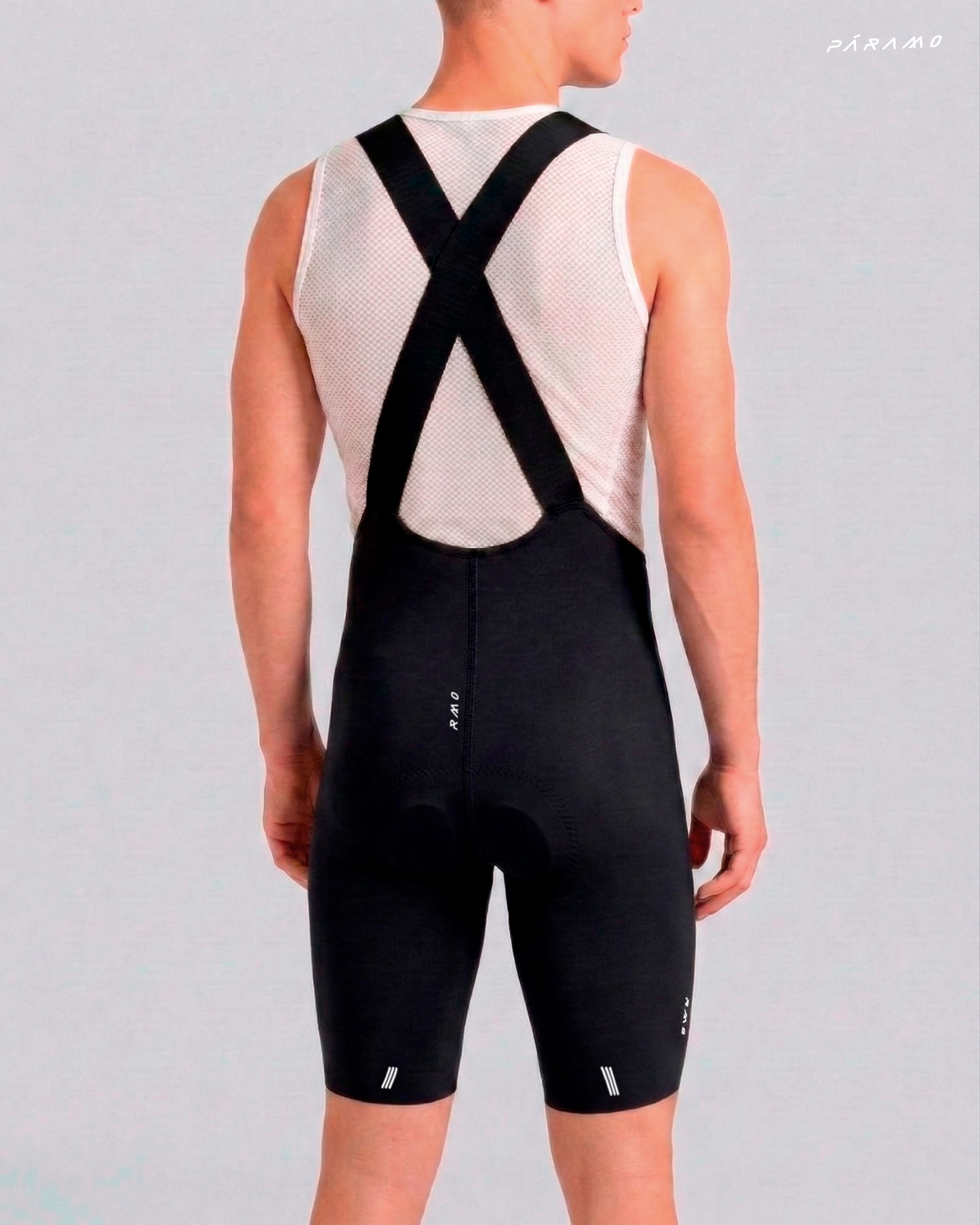 Pantaloneta bib short ZERO 2.0 negra ciclismo hombre 8 horas sin costuras