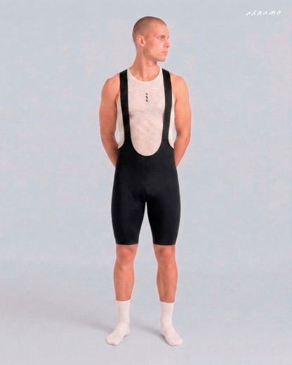 Pantaloneta bib short ZERO 2.0 negra ciclismo hombre 8 horas sin costuras