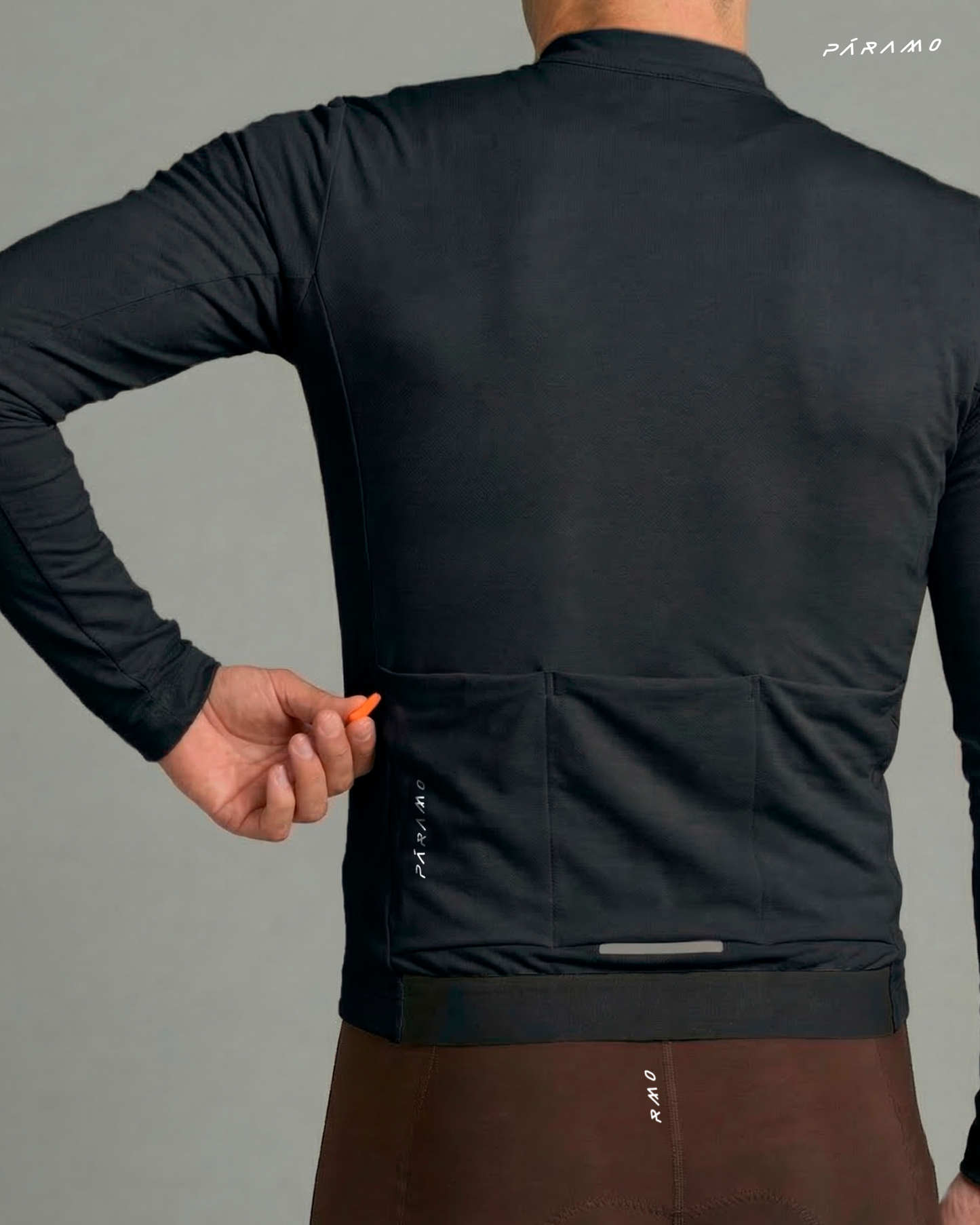 JERSEY VETTA NEGRO UNISEX TÉRMICO CICLISMO