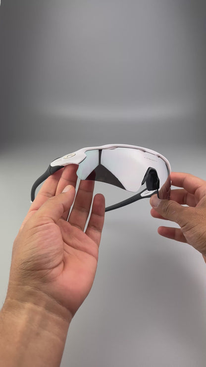 gafas Radar EV  BLANCO PLATEADO 4 lentes Uv400