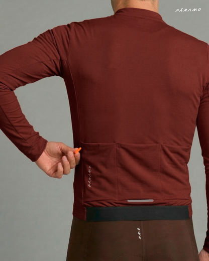 JERSEY VETTA TERRACOTA UNISEX TÉRMICO CICLISMO