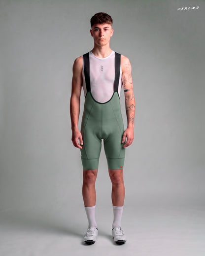 Pantaloneta bib EPIC PRO 2.0 verde ciclismo hombre 9+ horas