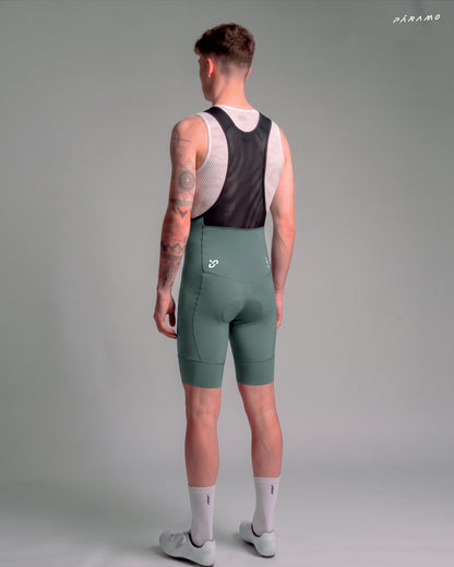 Pantaloneta bib EPIC PRO 2.0 verde ciclismo hombre 9+ horas