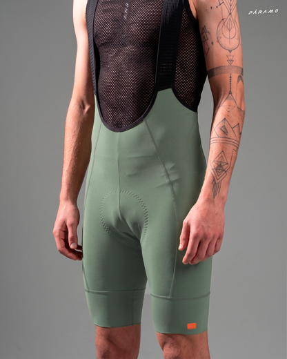 Pantaloneta bib EPIC PRO 2.0 verde ciclismo hombre 9+ horas