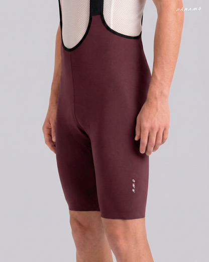 Pantaloneta bib short ZERO 2.0 VINO ciclismo hombre 8 horas sin costuras